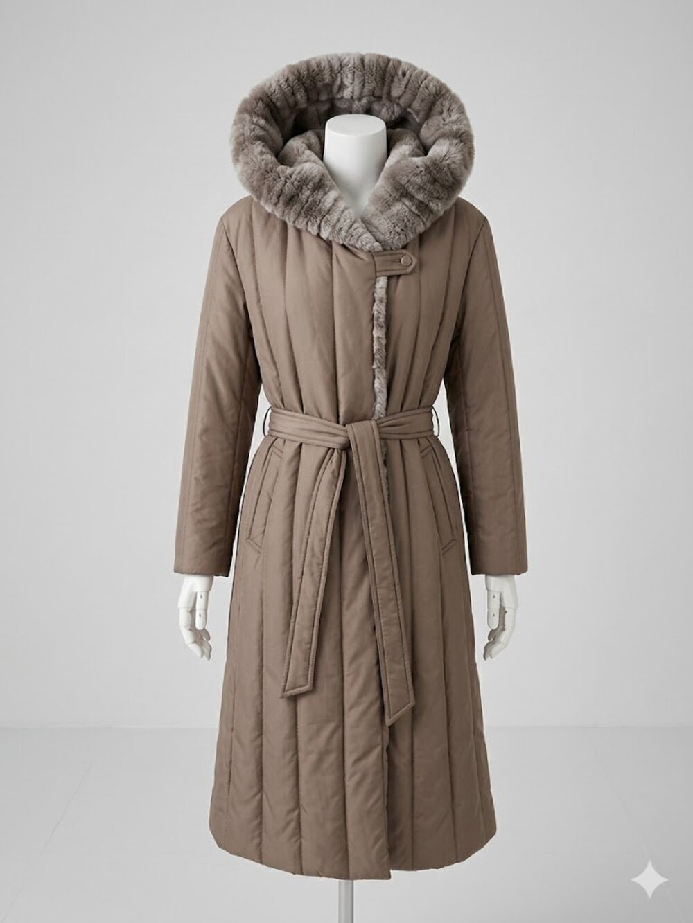 Vintage 1970s Smug Quilted Maxi Coat